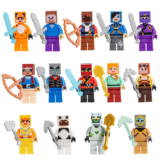 דמות מיני להרכבה בסגנון מיינקראפט